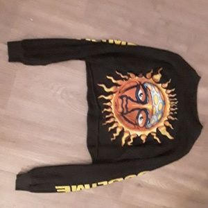 Band longsleeve croptop